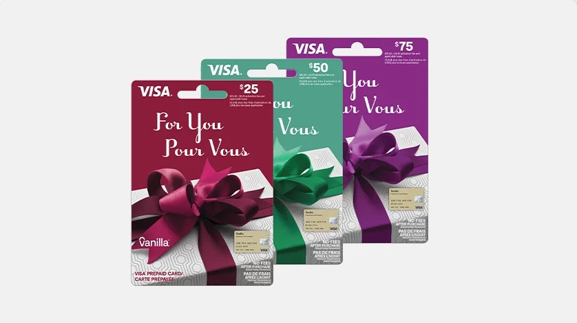 Visa Prepaid Gift Cards - Accepted anywhere Visa is accepted worldwide